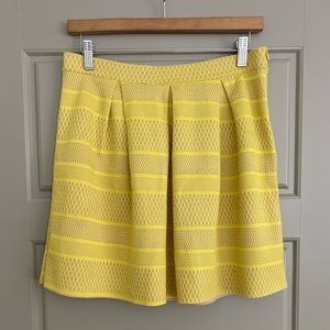 Francesca’s Yellow Pleated Skirt- S
